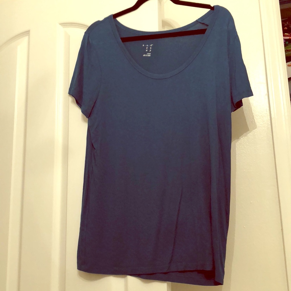 Blue short sleeve top size large
